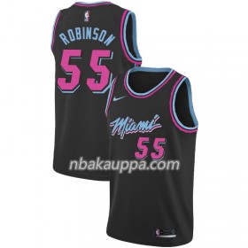 Miami Heat Duncan Robinson 55 2018-19 Nike City Edition Musta Pelipaidat Swingman - Miesten